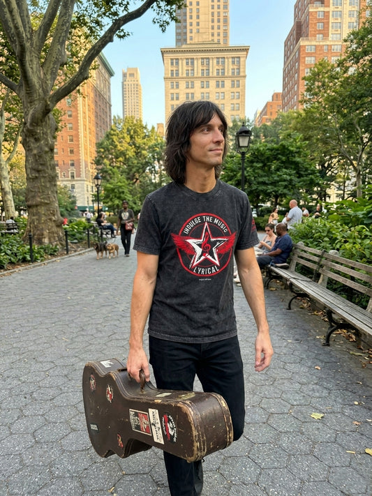 Short sleeve acid wash tee