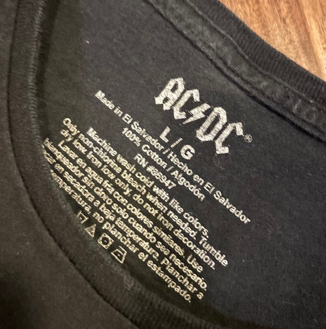 AC/DC Preowned shirt, licensed.
