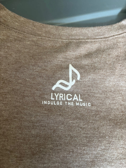 Women's Guitar and Om Cap Sleeve shirt