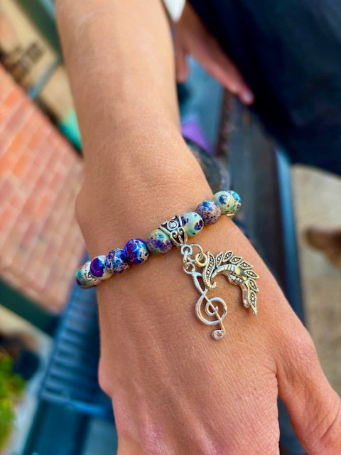 Lucy in the Sky - Genuine stone bracelet