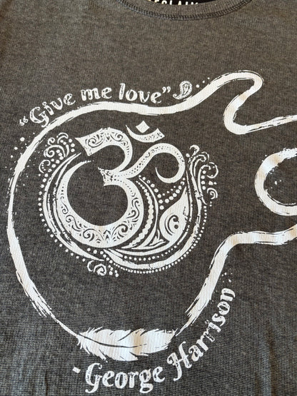 Men’s/unisex long sleeve guitar shirt. Black/charcoal