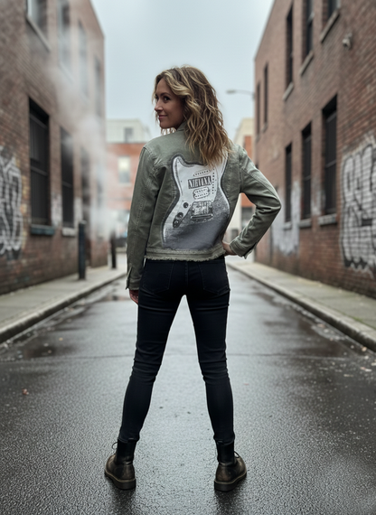 Custom Vintage Nirvana Denim Jacket