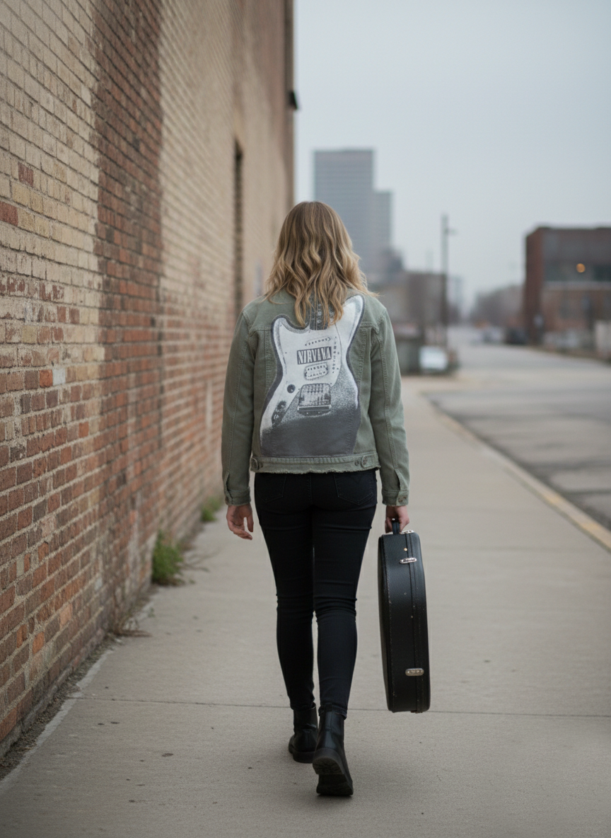 Custom Vintage Nirvana Denim Jacket