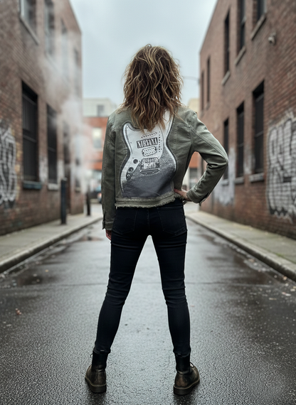 Custom Vintage Nirvana Denim Jacket
