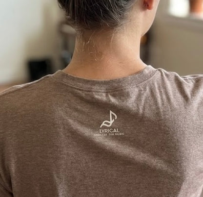 Women's Guitar and Om Cap Sleeve shirt