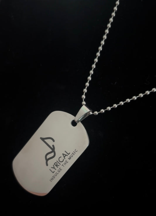 "Peace & Love" Dog Tag Neckace