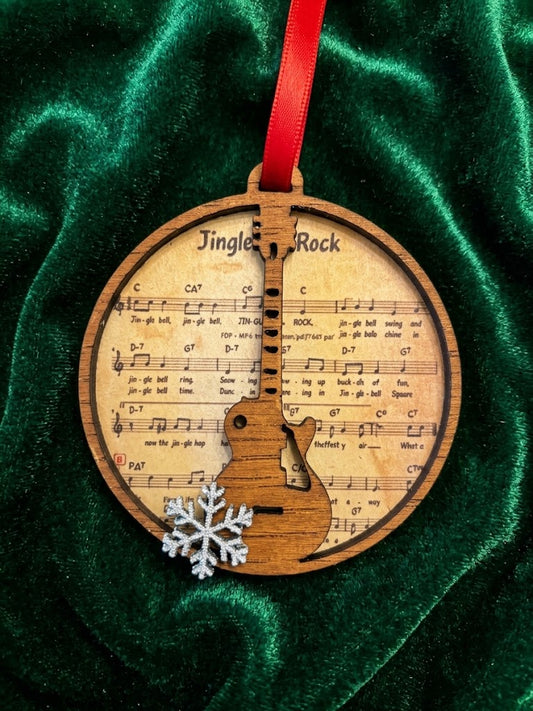 Music Christmas Ornament: Set of 5