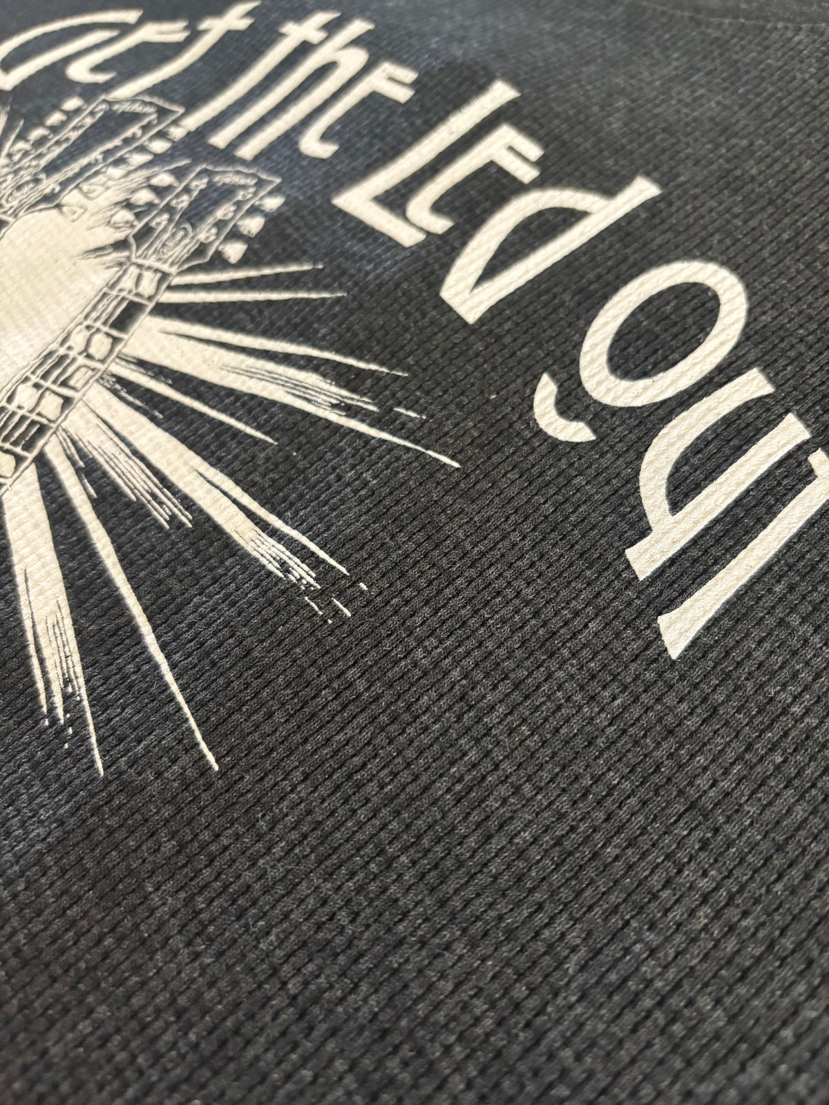 "Get the Led Out" Men’s Thermal Charcoal Shirt