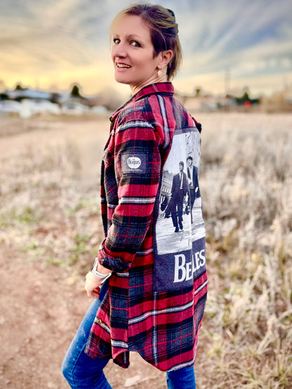 "The Fab Four" Long Flannel Shirt