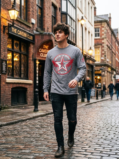 Men's Long Sleeve "Indulge the Music" shirt