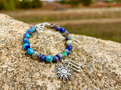 Lucy in the Sky - Genuine stone bracelet