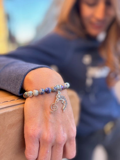 Lucy in the Sky - Genuine stone bracelet