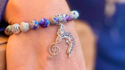 Lucy in the Sky - Genuine stone bracelet